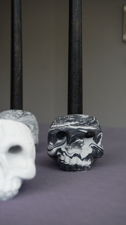 La Catrina - Grey Candle Holder