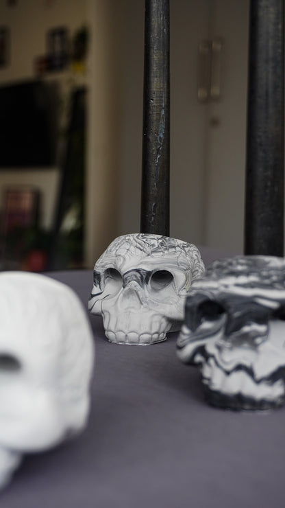La Catrina - Grey Candle Holder