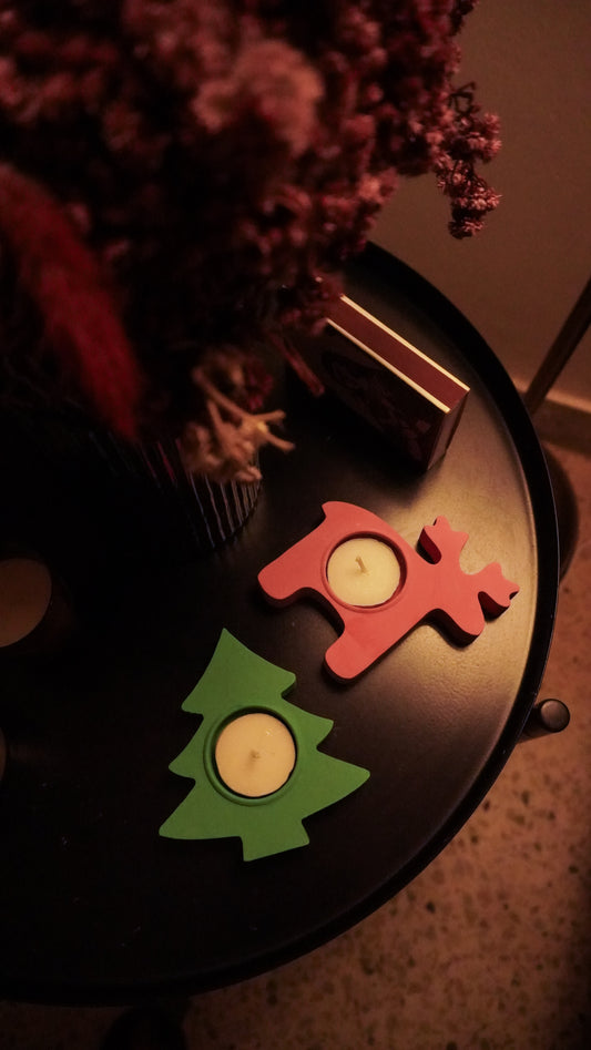 Litmas and Rudie - Christmas Special Candle Holders