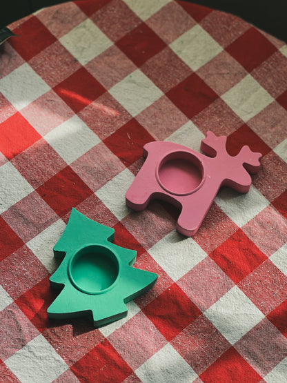 Litmas and Rudie - Christmas Special Candle Holders