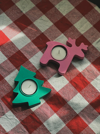 Litmas and Rudie - Christmas Special Candle Holders